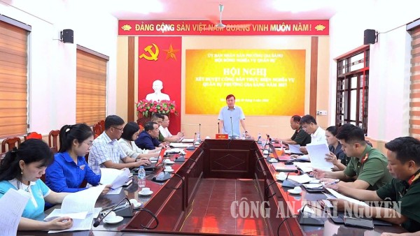 Gia Sàng: Xét duyệt công dân thực hiện nghĩa vụ quân sự năm 2027