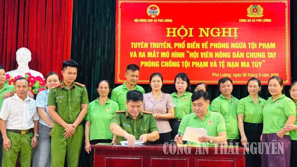 Công an xã Phú Lương phối hợp tổ chức hội nghị tuyên truyền phòng ngừa tội phạm