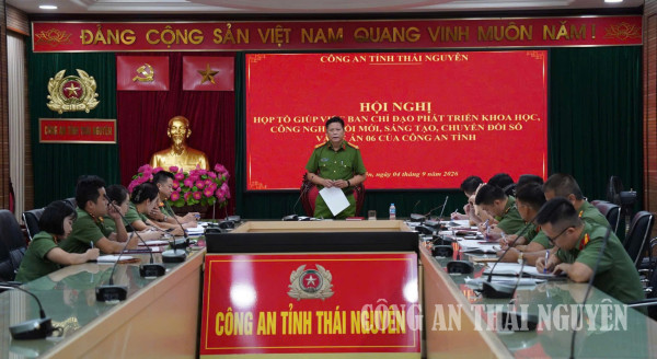 Thực hiện tốt vai trò giúp việc, tham mưu Ban Chỉ đạo phát triển khoa học, công nghệ, đổi mới sáng tạo, chuyển đổi số và Đề án 06 của Công an tỉnh