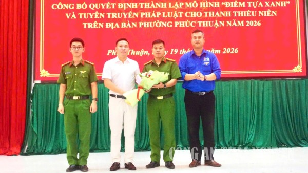 Phúc Thuận ra mắt mô hình “Điểm tựa xanh” hỗ trợ, giáo dục thanh thiếu niên
