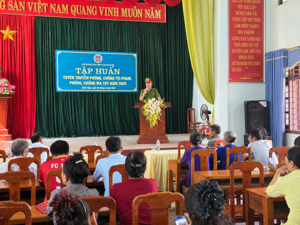 Xã Điềm Thụy tuyên truyền phòng, chống tội phạm, tệ nạn xã hội