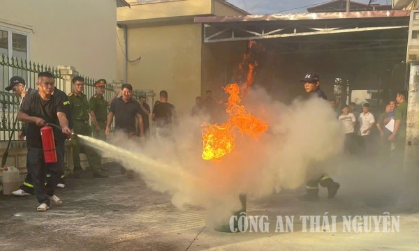 Phong Quang nâng cao nghiệp vụ phòng cháy, chữa cháy và cứu nạn, cứu hộ tại cơ sở