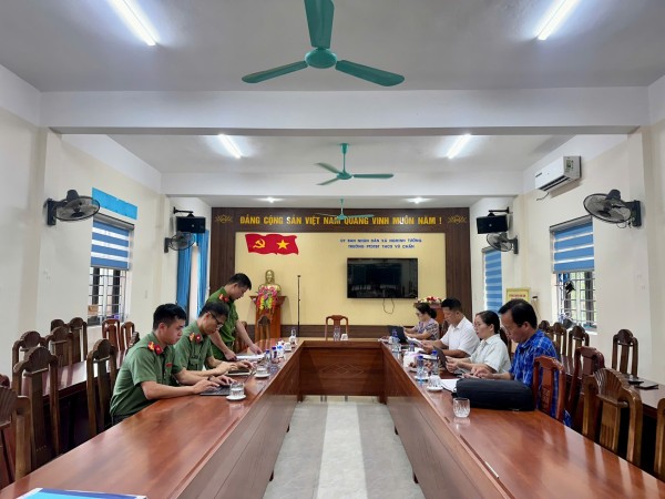 Công an xã Nghinh Tường kiểm tra công tác bảo vệ bí mật nhà nước
