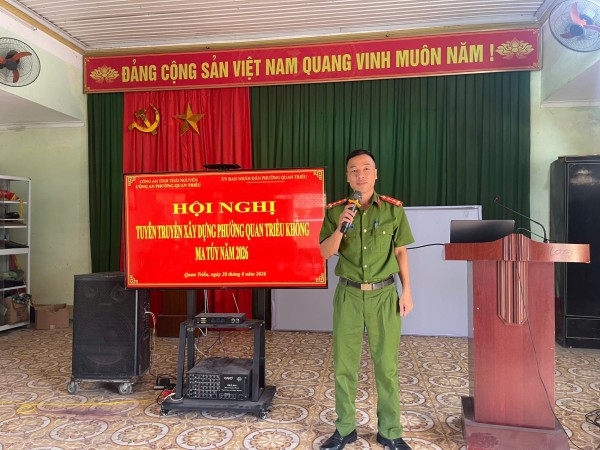 Đẩy mạnh tuyên truyền, xây dựng phường Quan Triều không ma túy