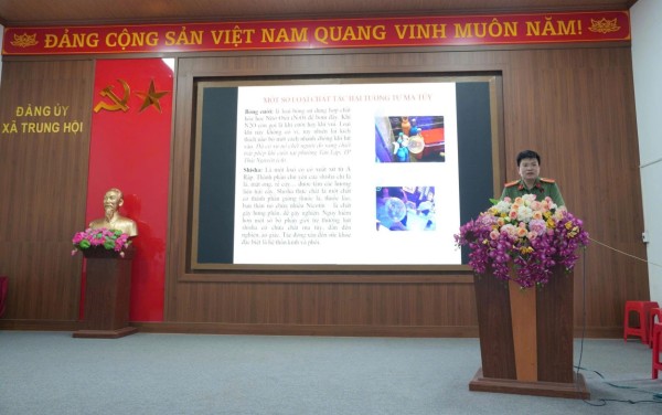Tuyên truyền vận động Nhân dân tham gia phòng, chống tội phạm, xây dựng phong trào toàn dân bảo vệ an ninh Tổ quốc tại xã Trung Hội