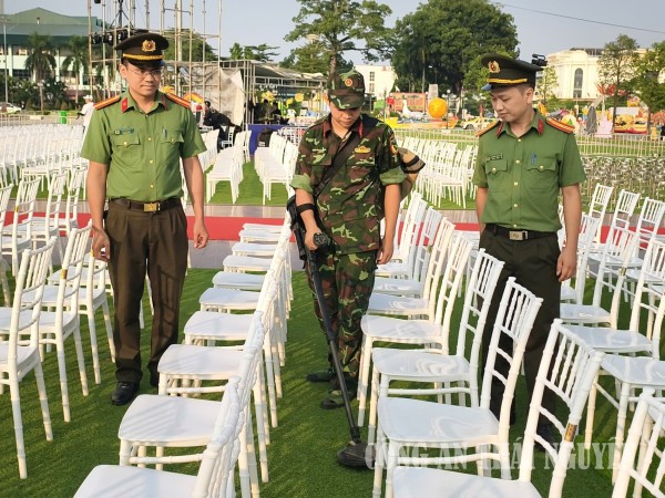 Chủ động rà soát, bảo đảm an ninh, an toàn Tết Trung thu tại khu vực Quảng trường Võ Nguyên Giáp, tỉnh Thái Nguyên