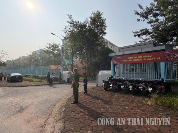 Đảm bảo an ninh trật tự phục vụ thực tập phương án chữa cháy và cứu nạn cứu hộ tại ký túc xá Sam Sung