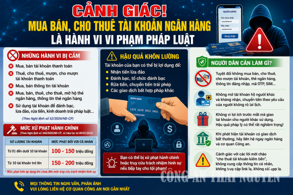 Mua bán, cho thuê tài khoản ngân hàng - Hành vi tiếp tay cho tội phạm mạng