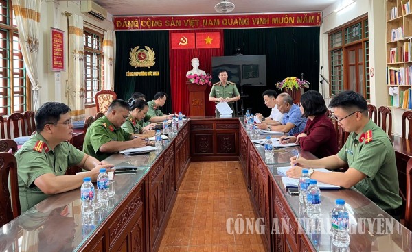 Tăng cường kiểm tra, giám sát đối với các chi, đảng bộ Công an cấp xã