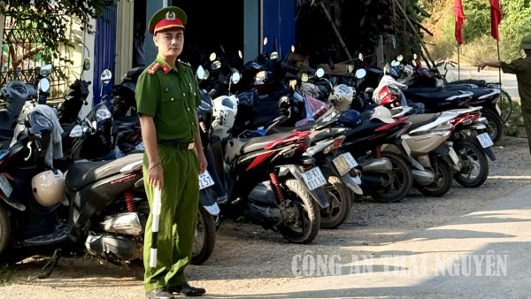 Công an xã Văn Hán bảo đảm an ninh, trật tự ngày hội văn hóa trà