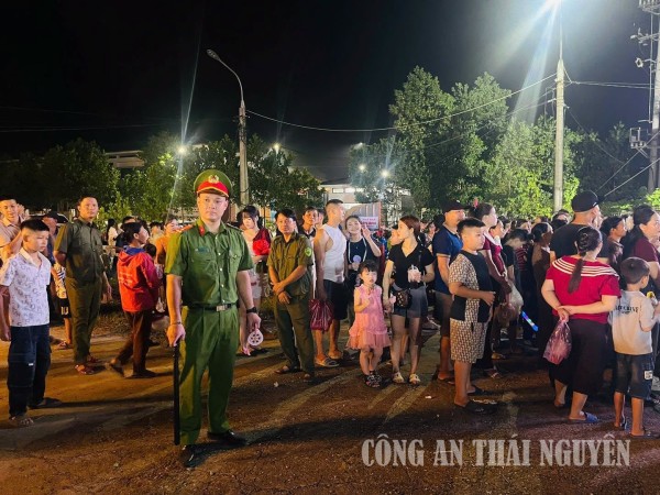 Công an xã Vô Tranh đảm bảo an ninh, trật tự các hoạt động Tết Trung thu