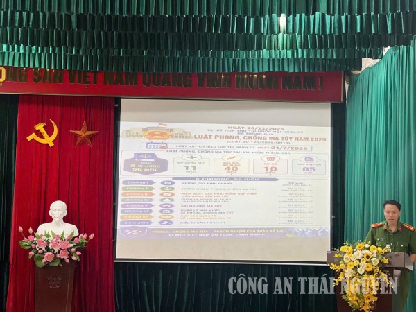 Nâng cao nhận thức về phòng, chống ma tuý tại xã Đồng Hỷ