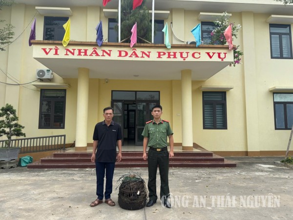 Công an xã Tân Cương phát huy tinh thần tự giác trong bảo vệ động vật hoang dã