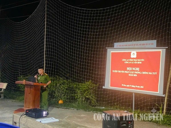 Công an xã Yên Bình tuyên truyền, nâng cao nhận thức về phòng, chống ma túy trong nhân dân