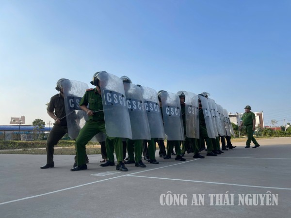 Công an phường Phan Đình Phùng triển khai kế hoạch tập luyện, diễn tập xử trí tình huống A2
