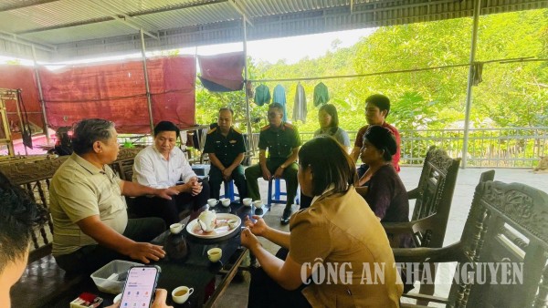 Công an xã Thượng Minh nắm tình hình an ninh, trật tự ở cơ sở