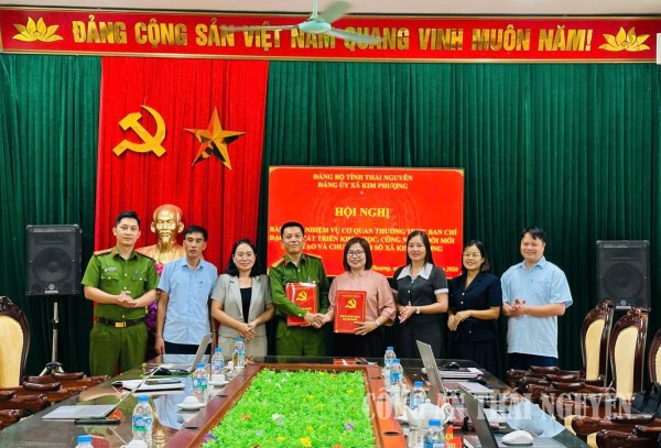 Công an xã Kim Phượng tiếp nhận nhiệm vụ Cơ quan thường trực Ban Chỉ đạo thực hiện Nghị quyết số 57-NQ/TW