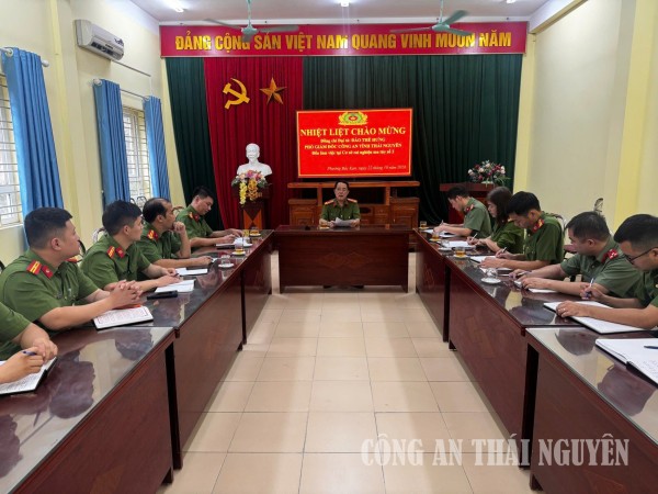 Lãnh đạo Công an tỉnh kiểm tra công tác tại Cơ sở cai nghiện ma túy số 2