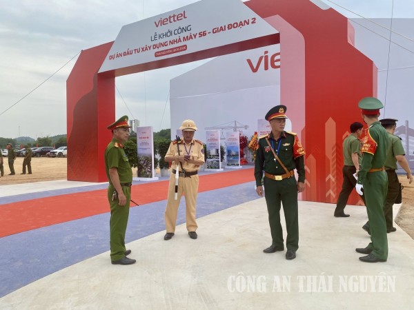 Đảm bảo an toàn lễ khởi công giai đoạn 2 dự án cơ sở sản xuất công nghiệp quốc phòng công nghệ cao tại Thái Nguyên