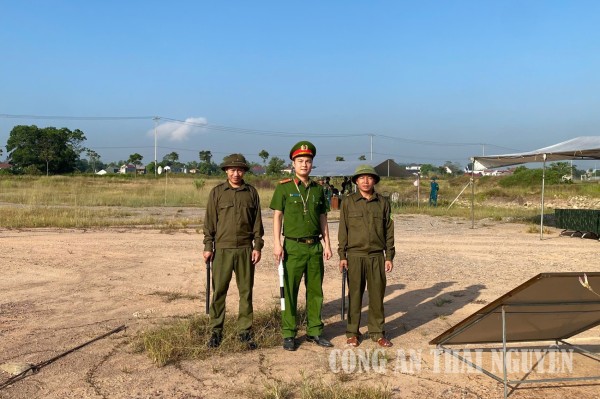 Đảm bảo an ninh, trật tự diễn tập khu vực phòng thủ xã Phú Bình