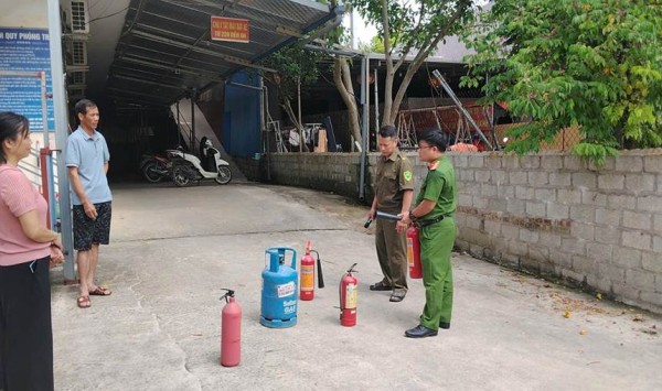 Công an phường Gia Sàng tuyên truyền, phổ biến pháp luật về phòng cháy, chữa cháy