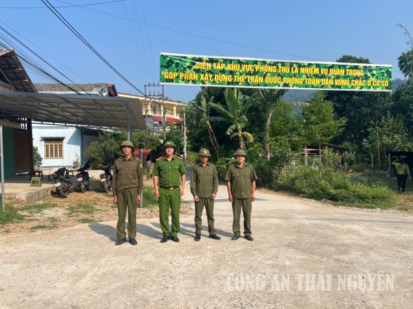 Bảo đảm an ninh, trật tự phục vụ diễn tập khu vực phòng thủ xã Bạch Thông