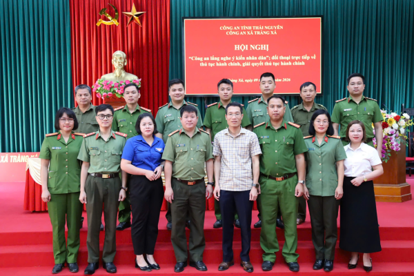 Công an xã Tràng Xá tổ chức Hội nghị “Công an lắng nghe ý kiến Nhân dân”