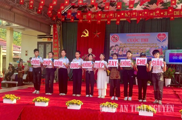Vĩnh Thông tổ chức cuộc thi phòng, chống ma túy trong trường học
