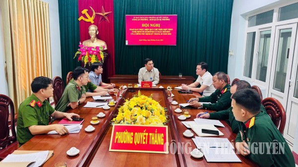Nâng cao hiệu quả thực hiện nhiệm vụ bảo đảm an ninh, quốc phòng trên địa bàn phường Quyết Thắng