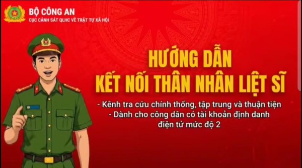 Giới thiệu tính năng tra cứu thông tin thân nhân liệt sĩ trên ứng dụng VNEID