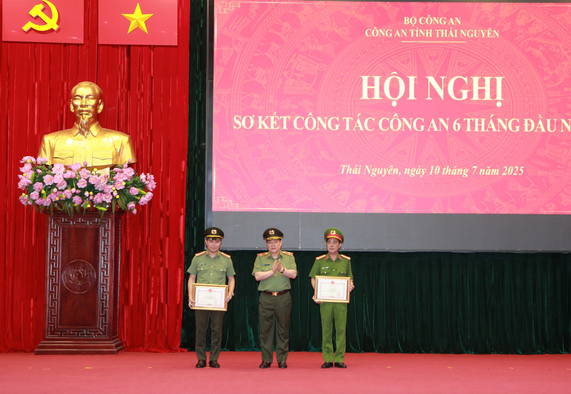 Công an tỉnh sơ kết công tác công an 6 tháng đầu năm 2025