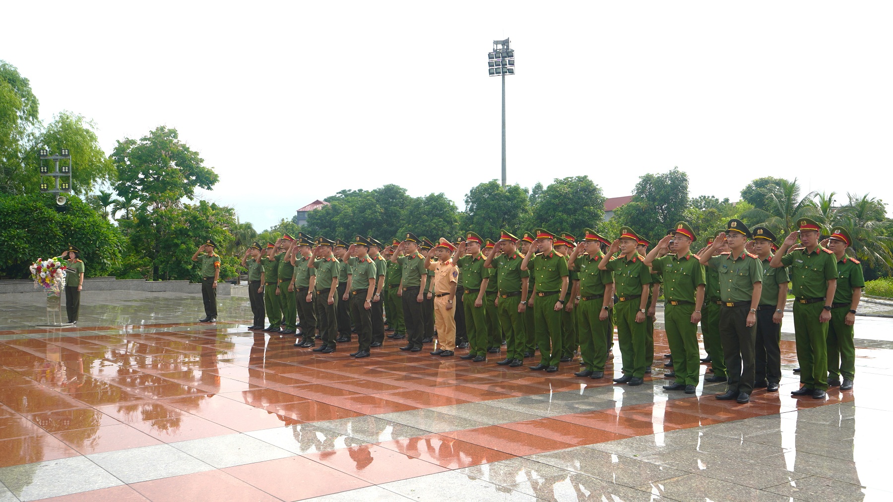 Công an tỉnh Thái Nguyên tổ chức sinh hoạt chính trị tại Bắc Ninh