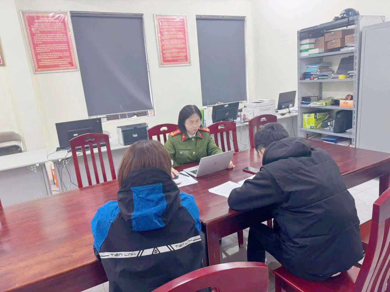 Ảnh 2 Đối tượng T Đ N tại cơ quan Công an