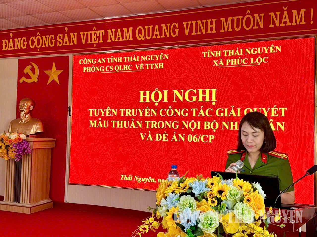 Tổ chức tuyên truyền Đề án 06 và công tác bảo đảm an ninh, trật tự tại cơ sở