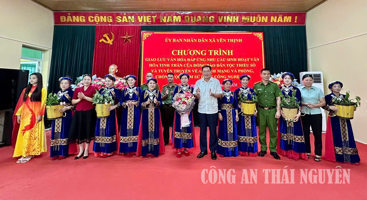 Công an xã Yên Thịnh tuyên truyền về an ninh mạng và phòng chống tội phạm sử dụng công nghệ cao