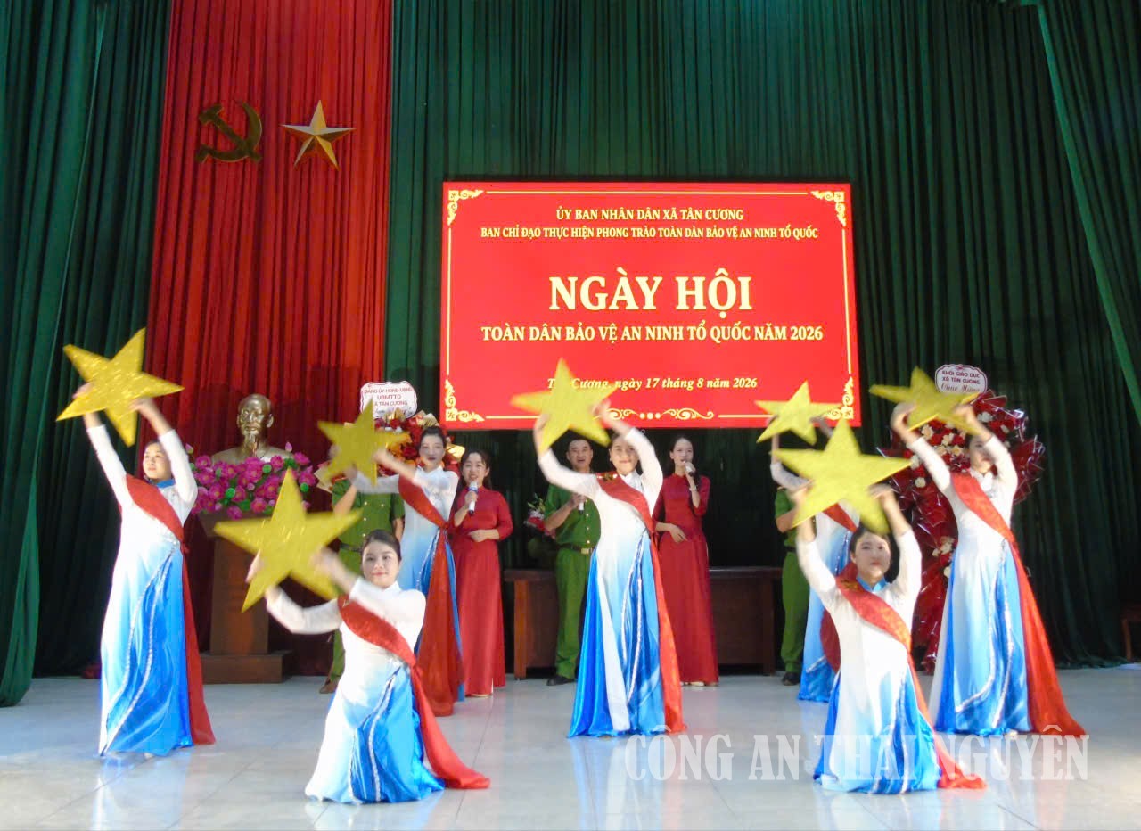 20 08 2026 Xã Tân Cương tổ chức Ngày hội toàn dân bảo vệ an ninh Tổ quốc 2