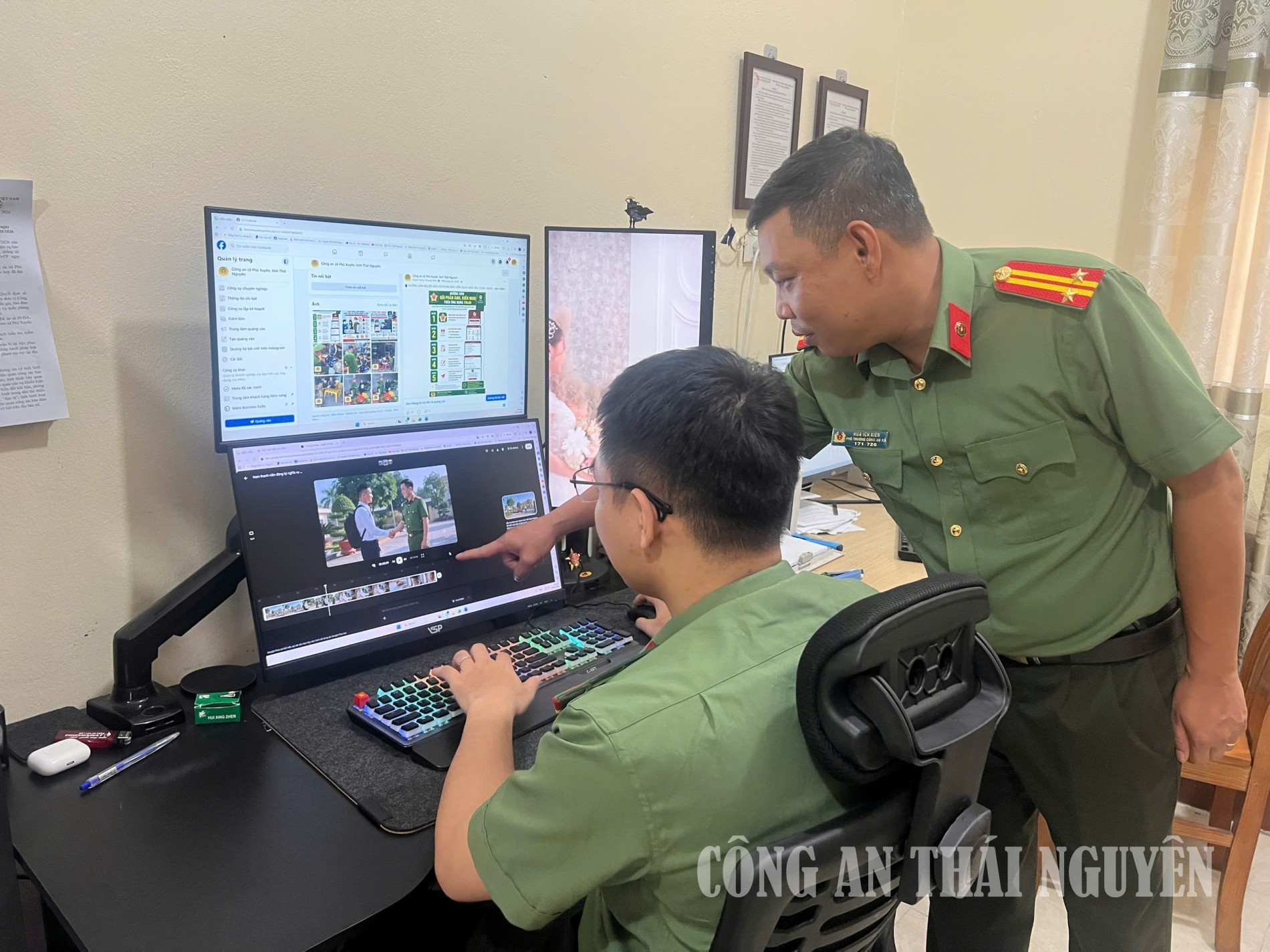 Công an xã Phú Xuyên đẩy mạnh chuyển đổi số trong công tác tuyên truyền