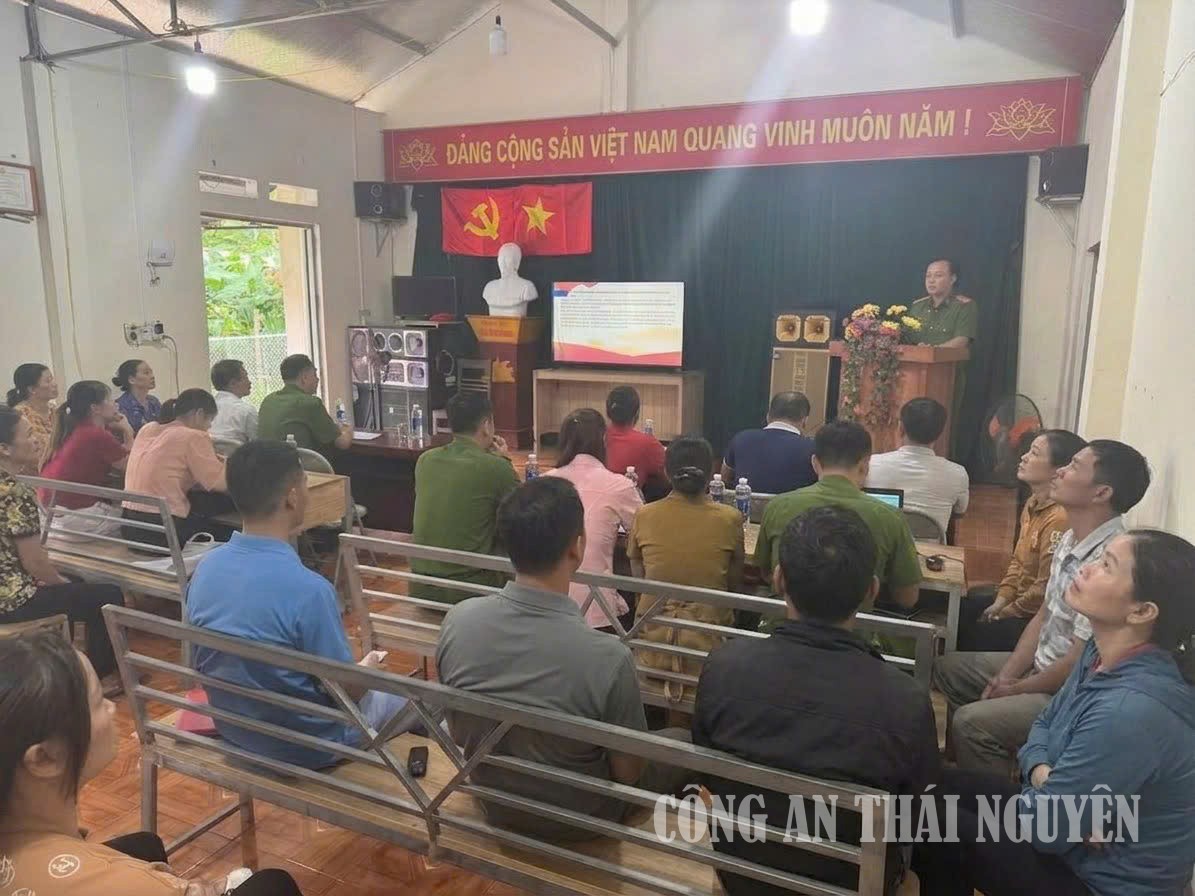 Công an xã Trần Phú tuyên truyền, phổ biến pháp luật về thi hành án hình sự tại cộng đồng và tái hòa nhập cộng đồng