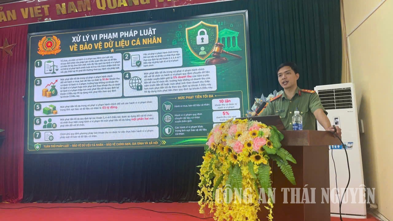 Công an xã Yên Thịnh tuyên truyền phòng, chống tội phạm công nghệ cao