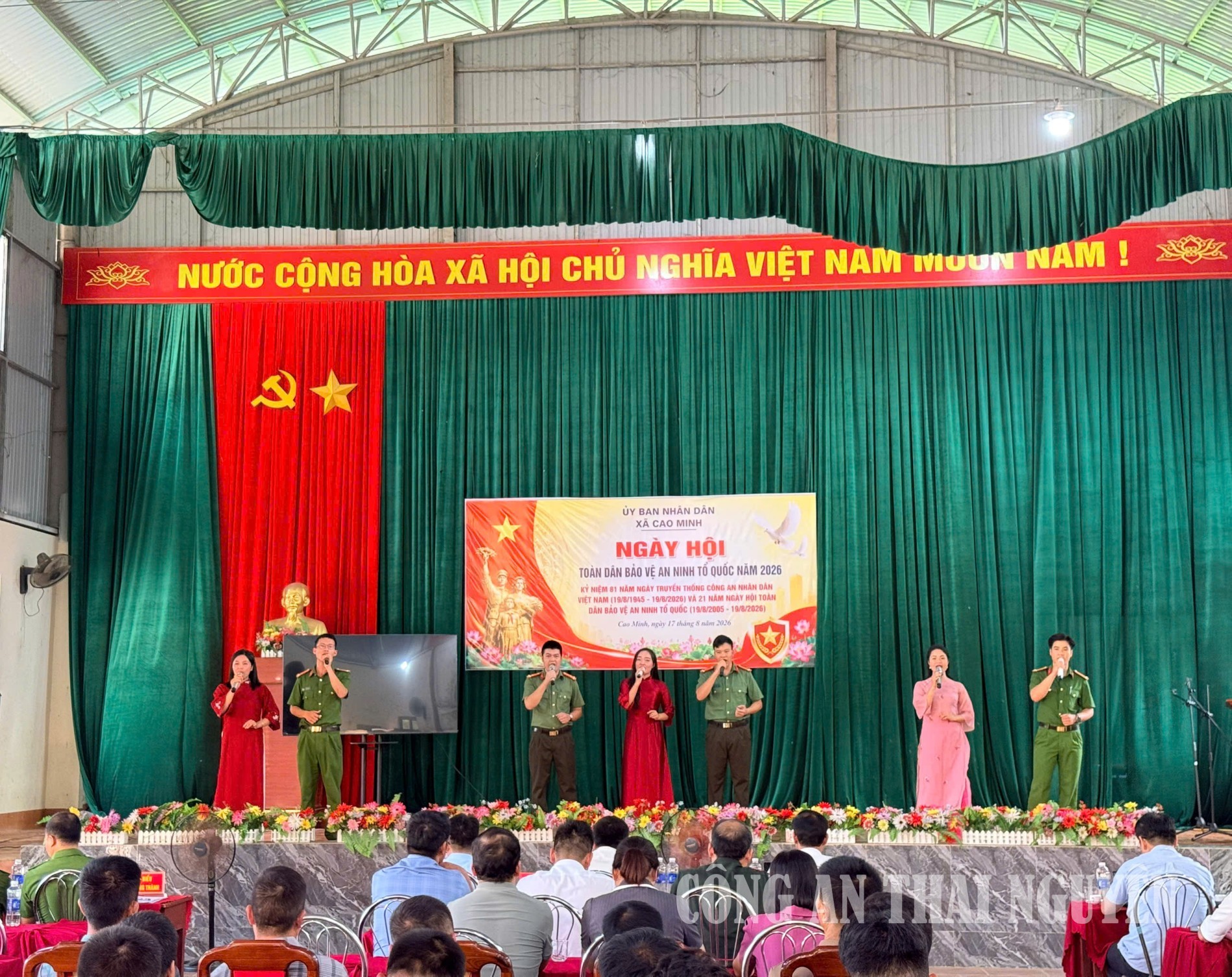 Xã Cao Minh tổ chức Ngày hội toàn dân bảo vệ an ninh Tổ quốc.