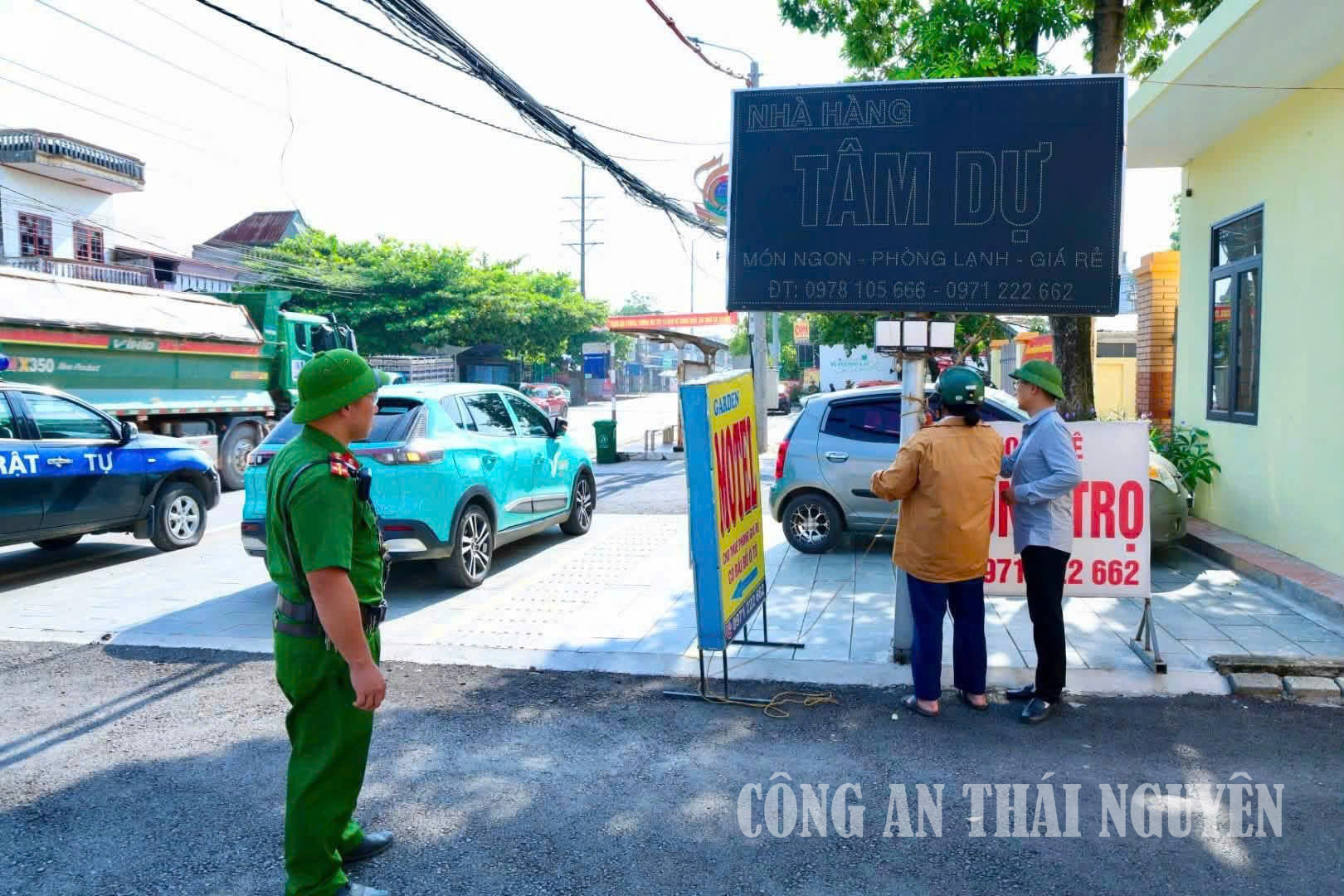 Công an phường Bách Quang giải quyết điểm nghẽn về trật tự đô thị