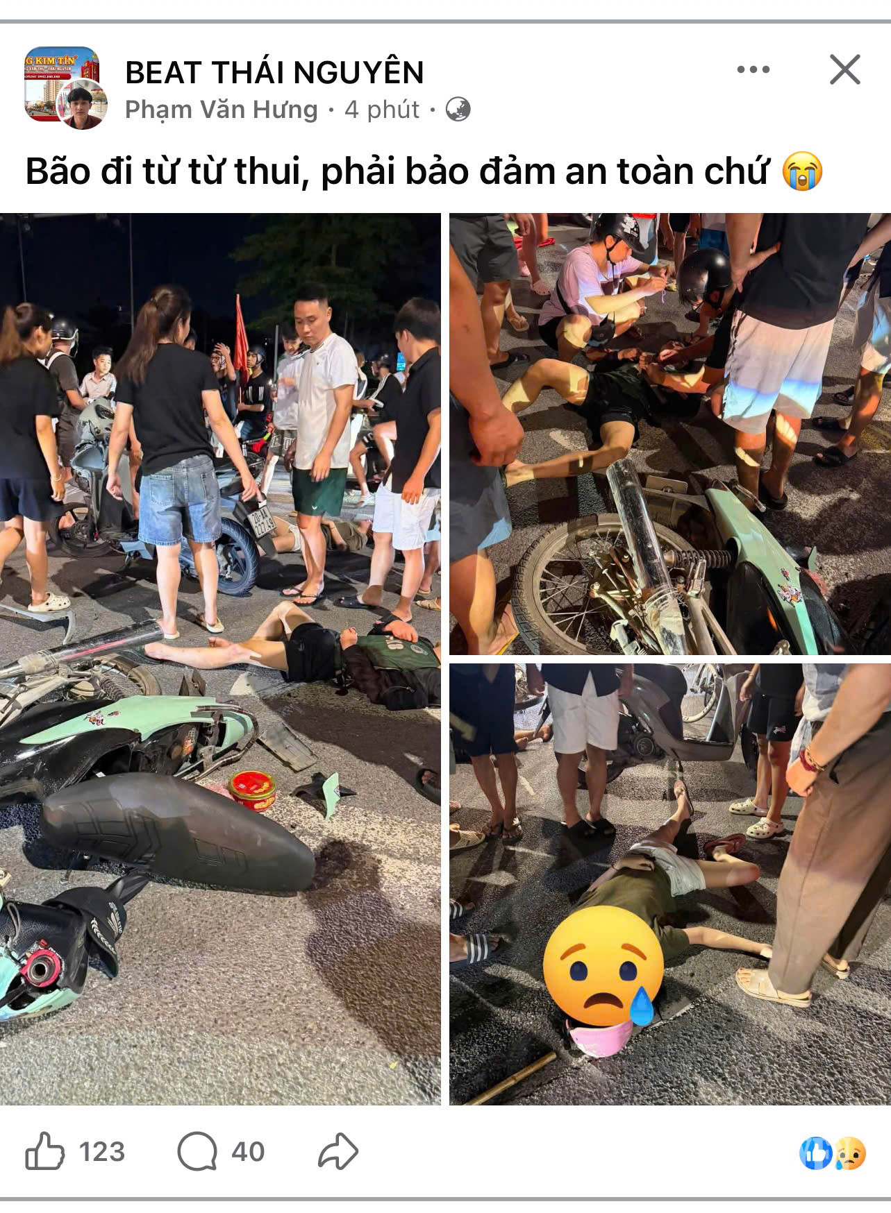 Đừng biến niềm vui chiến thắng thành hiểm họa đường phố