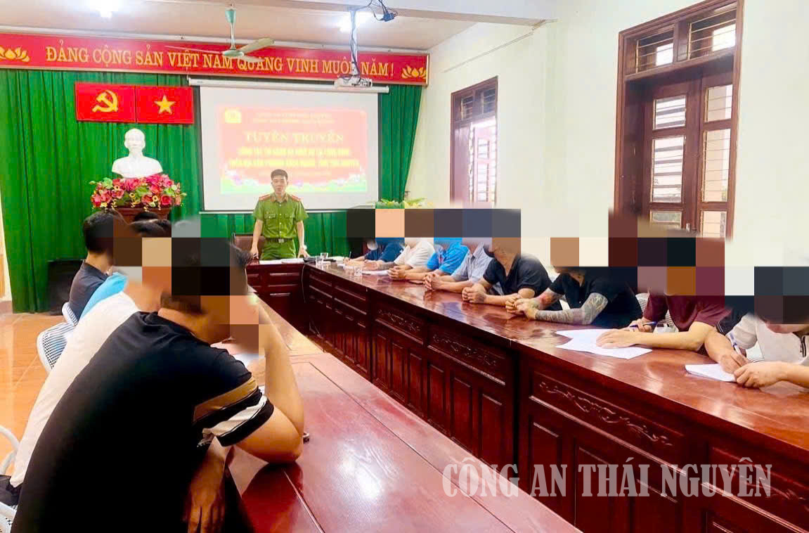 Công an phường Bách Quang quản lý, giám sát người chấp hành án hình sự tại cộng đồng