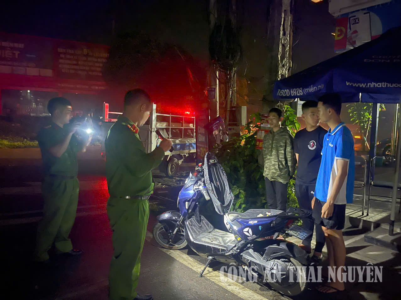 Công an xã Phú Xuyên tuần tra, kiểm soát, bảo đảm an ninh, trật tự dịp Quốc khánh 2/9.