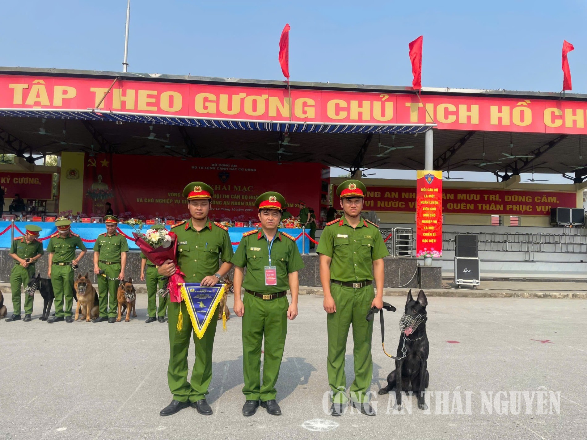Đội tuyển Phòng Cảnh sát cơ động, Công an tỉnh Thái Nguyên tham gia Hội thi