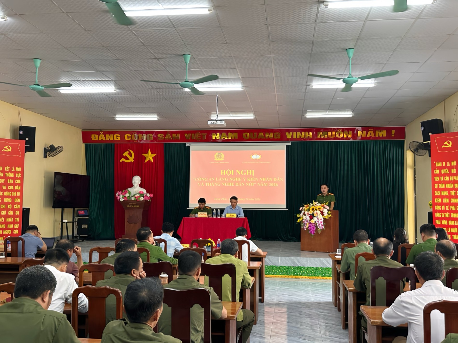 Công an xã Đồng Phúc tổ chức hội nghị Công an lắng nghe ý kiến nhân dân
