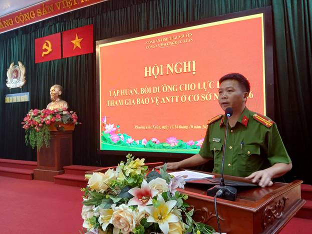 Tập huấn, bồi dưỡng nghiệp vụ cho lực lượng an ninh cơ sở