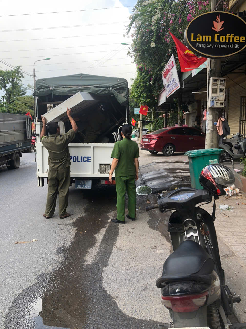 Công an phường Quyết Thắng quyết liệt bảo đảm trật tự công cộng, mỹ quan đô thị