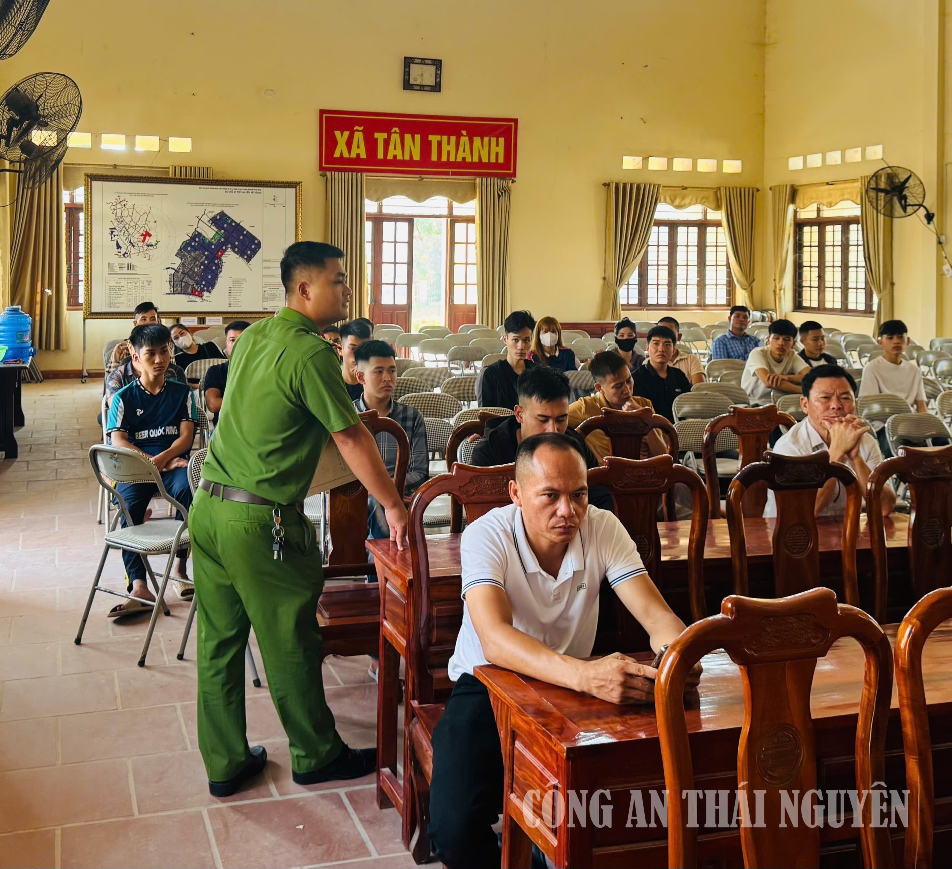 Công an xã Tân Thành quản lý, giáo dục người chấp hành án